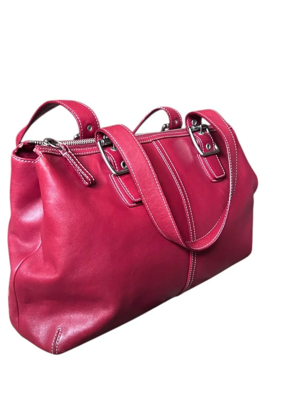Coach Vintage Red 9554 Leather Shoulder Bag